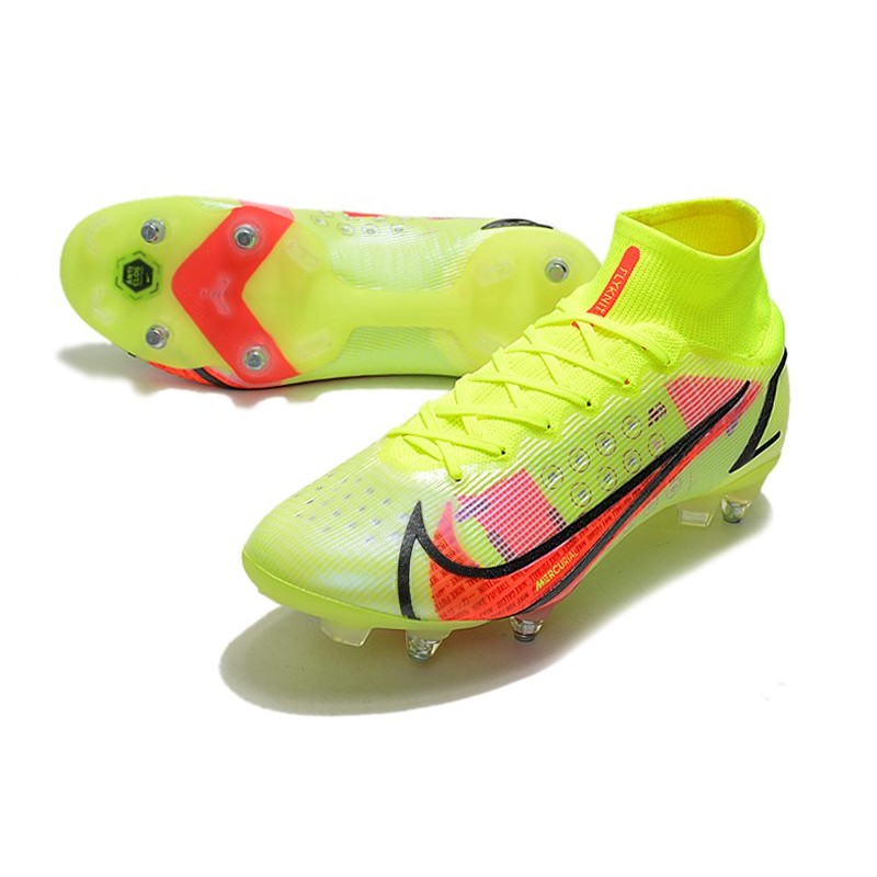 Nike Mercurial Superfly Elite SG PRO AC Volt Černá Bright Crimson